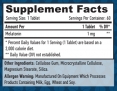 Melatonin 1 mg / 60 Tabs